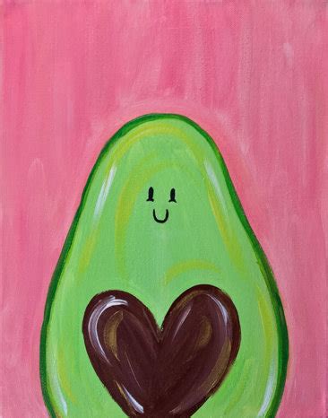 Avocado Love Painting Party With The Paint Sesh