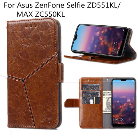 Luxury Retro Flip Leather Case Soft Silicone Wallet Cover For Asus