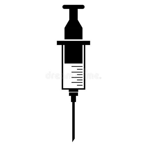 Spuit Van Het Spuit De Vectorpictogram Op Witte Achtergrond Vector