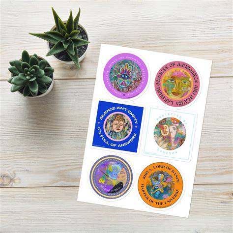 Deity Stickers Hindu God Stickers Goddess Stickers Etsy