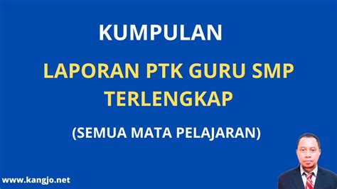 Contoh Laporan Penelitian Tindakan Kelas Ptk Guru Smp