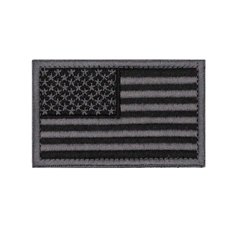 American Flag "Grey" Embroidered Velcro Patch – In The Bag Cornhole