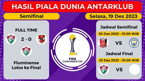 Hasil Semifinal Piala Dunia Antarklub Tadi Malam Fluminense Vs