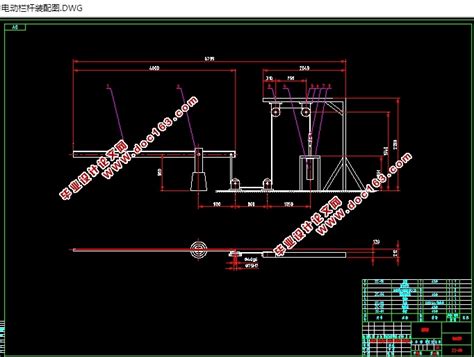 采用重物平衡的电动栏杆的设计含cad零件装配图机械毕业设计论文网
