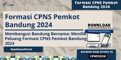 Formasi Cpns Pemkot Bandung Membangun Bandung