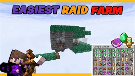 HOW TO MAKE EASY RAID FARM IN MINECRAFT PE 1 19 MINECRAFT FARM 3