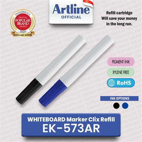 Jual ARTLINE Refill Isi Ulang Spidol Whiteboard Marker CLIX EK 573A R