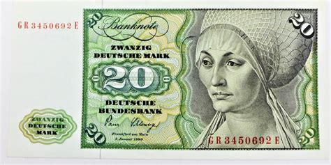 Bundesrepublik Deutschland BRD 20 Deutsche Mark 1980 UNC MA Shops