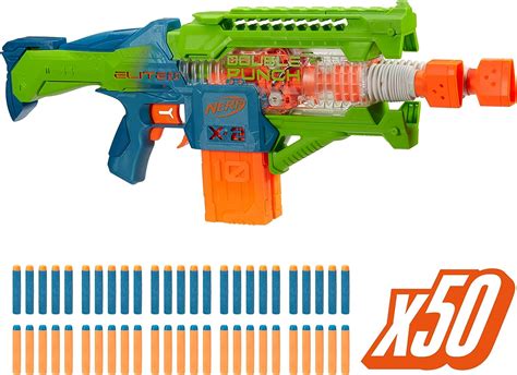 Nerf Elite Double Punch Lanzador De Dardos Motorizado Con