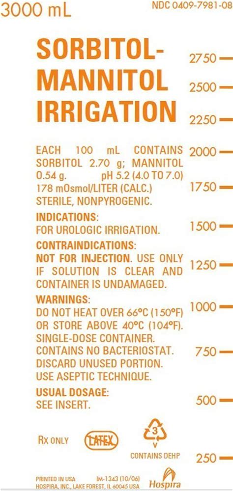 Sorbitol Mannitol Fda Prescribing Information Side Effects And Uses