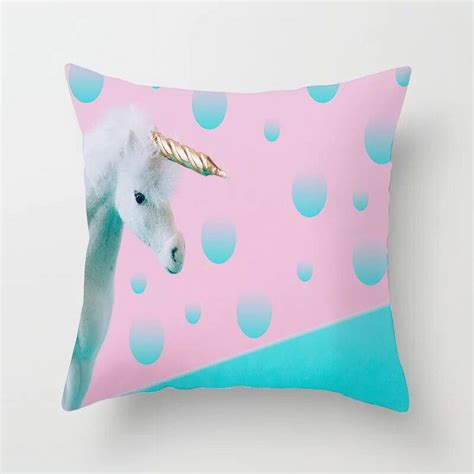 Nordic Style Pink Tropical Leaves Pillow Cover Sofa Cushion Geometric