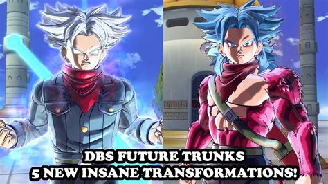 Dbs Future Trunks Insane 5 New Transformations New Moveset And Skills