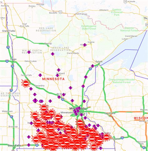 Mn Dot Traffic Map Metro United States Map