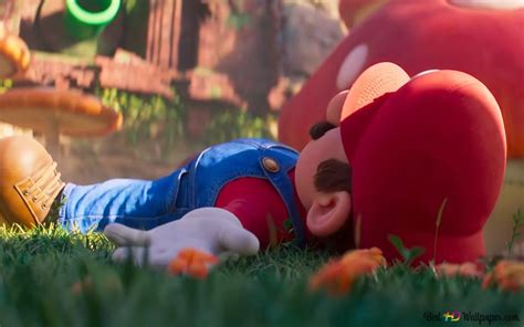 The Super Mario Bros Fun Lying Down Hd Wallpaper Download