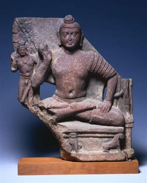 seated sakyamuni late st century early  century ad india