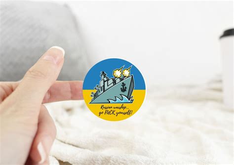 Ukraine Putin Russian Warship Go FUCK Yourself Sticker Etsy