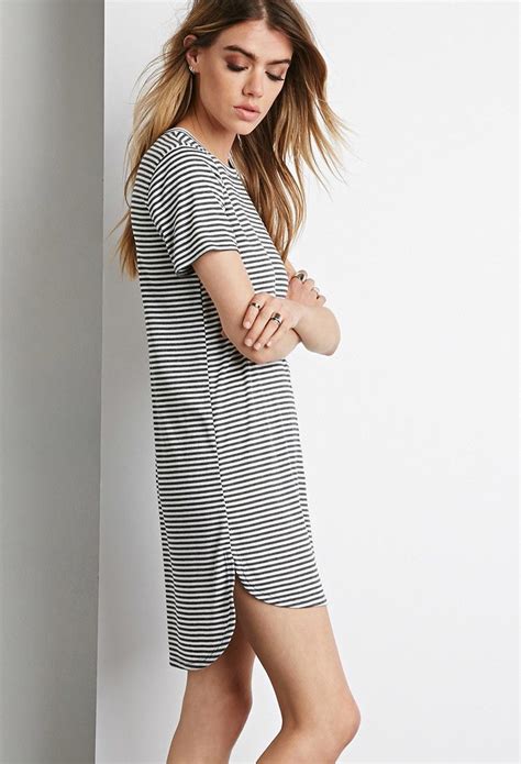 Stripe T Shirt Dress Forever 21 2000140747 Clothes For Women