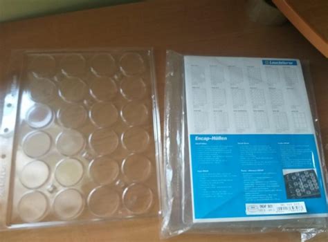Листы для монет Leuchtturm, под 5 гривен, планшет для монет в капсулах ...