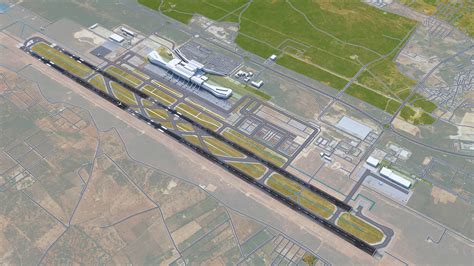 Rajiv Gandhi International Airport Hyderabad 10km - 3D Model by 3dstudio