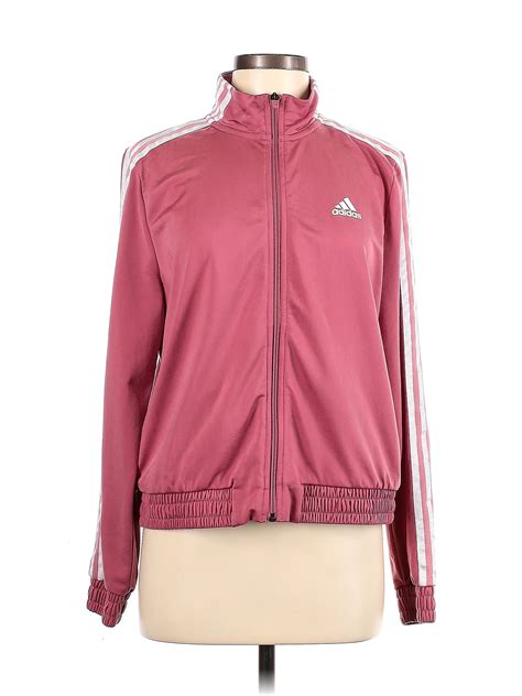 Adidas 100 Polyester Pink Track Jacket Size M 68 Off Thredup