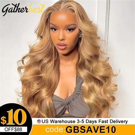 Body Wave Lace Front Wig 13x4 Blonde Lace Front Wig Human Hair For