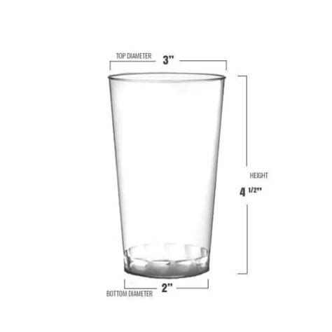 Oz Crystal Clear Plastic Disposable Party Cups Cups Cups