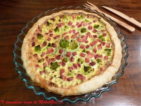 Il Pomodoro Rosso Di Mantgra Torta Di Broccoli Riso Rosso E Prosciutto