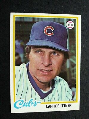 1978 Topps Baseball Card 346 Larry Biittner Chicago Cubs EX NM EBay