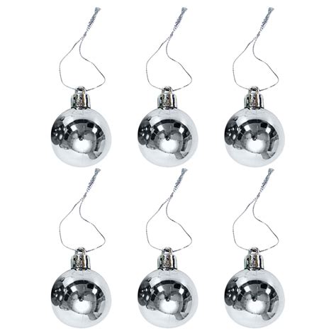 Herrnalise 6 Pcs 4 Inch Large Christmas Balls Set Shiny Looking Glass