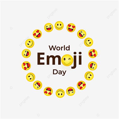 World Emoji Day Design World Emoji Emoji Day World Emoji Day PNG And