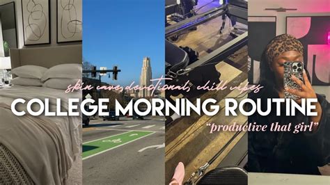 My Productive That Girl College Morning Routine Youtube