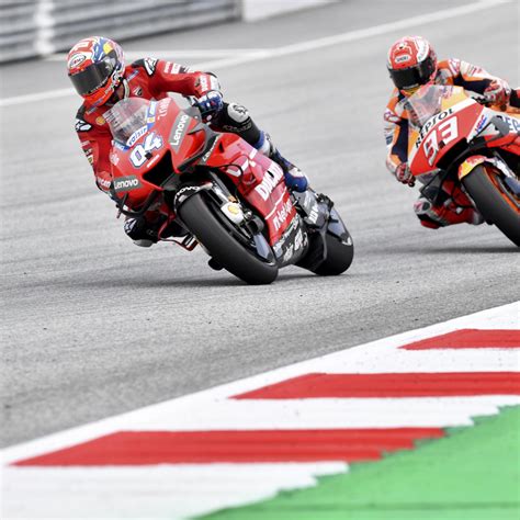 Motogp Dovizioso Supera Marquez All Ultima Curva E Vince In Austria