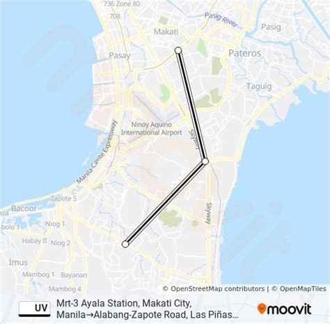 Uv Route Schedules Stops Maps Mrt Ayala Station Makati City