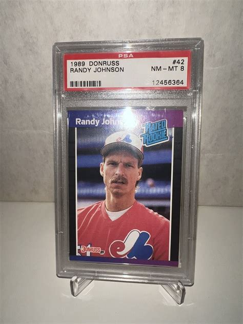 1989 Donruss Randy Johnson Rated Rookie PSA 8 EBay