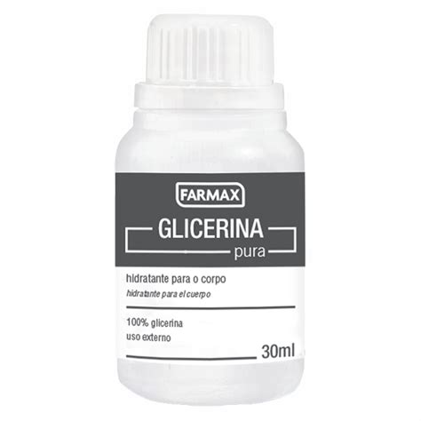 Hidratante Glicerina Pura Bidestilada Farmax 30ml Shopee Brasil