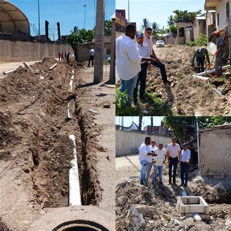 CORAAPPLATA instala tubería de agua residual en beneficio de familias