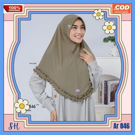 Jual Arrafi AR 846 Jilbab Hijab Kerudung Bergo Krudung Wanita Dewasa