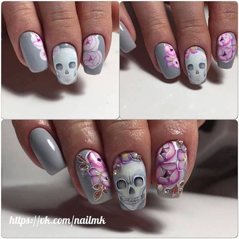 Маникюр пошагово | Halloween nail designs, Simple nail designs ...