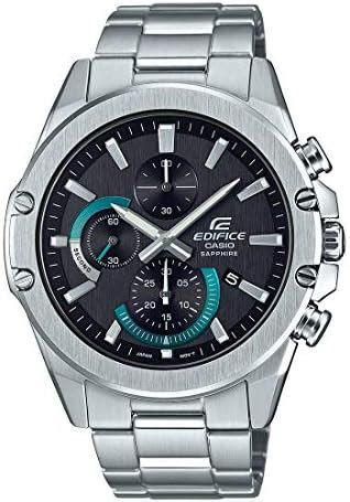 Casio Edifice Efr S D Avudf Blue Analog Dial Silver Stainless Steel