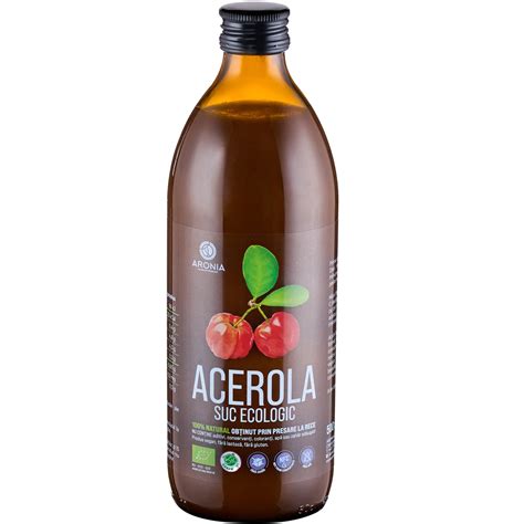 Suc De Acerola ECO 500ml Vitamina C Lichida Eu Sunt Sanatos