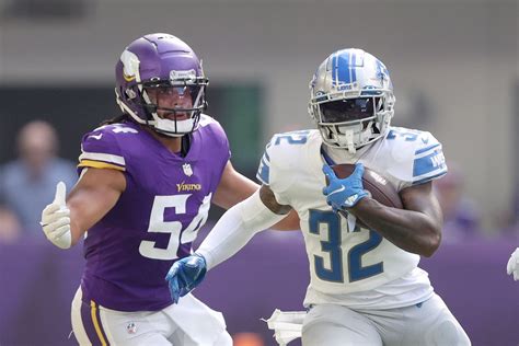 2022 Detroit Lions Updated Depth Chart Week 3 At Minnesota Vikings