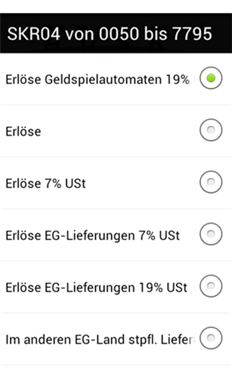 Das richtige Konto im SKR04:Amazon.de:Appstore for Android