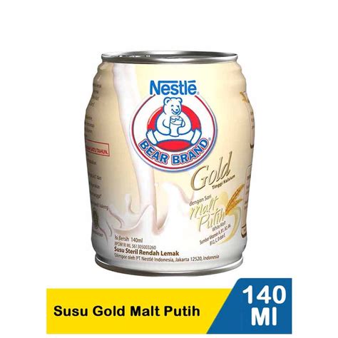 Jual Bear Brand Gold White Malt Ml Nestle Susu Malt Putih Susu