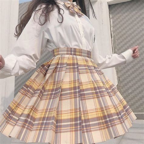 Uniforme décolière Jupes plissées Uniforme scolaire japonais Taille