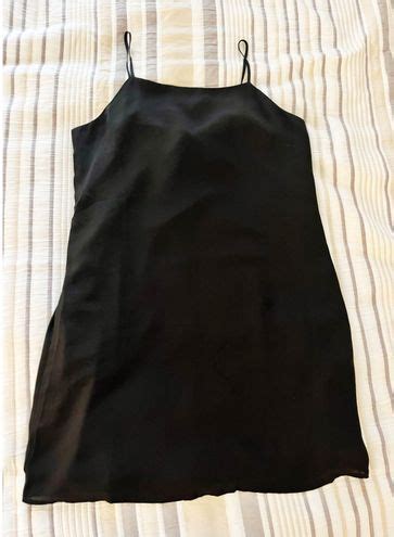 Naked Zebra Tie Back Slip Dress Black Size L Off Retail From Kristen