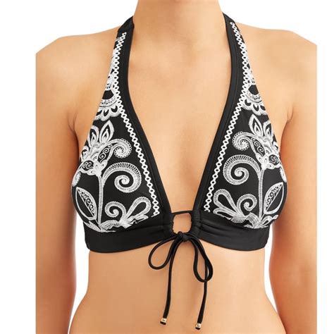 Time And Tru Swim Time And Tru Black White Bikini Top Xl Poshmark