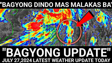 Bagyo Update Bagyong Dindo Dapat Paghandaan Malawakang Pag Ulan Dahil