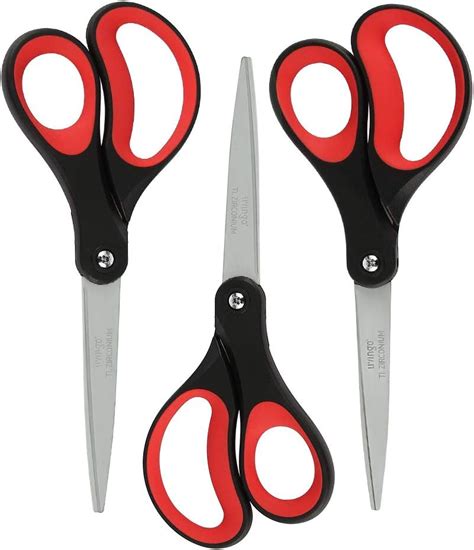 Amazon LIVINGO Scissors 8 Scissors All Purpose 3 Pack Titanium