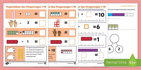 lkpd matematika kelas  sd penjumlahan  pengurangan