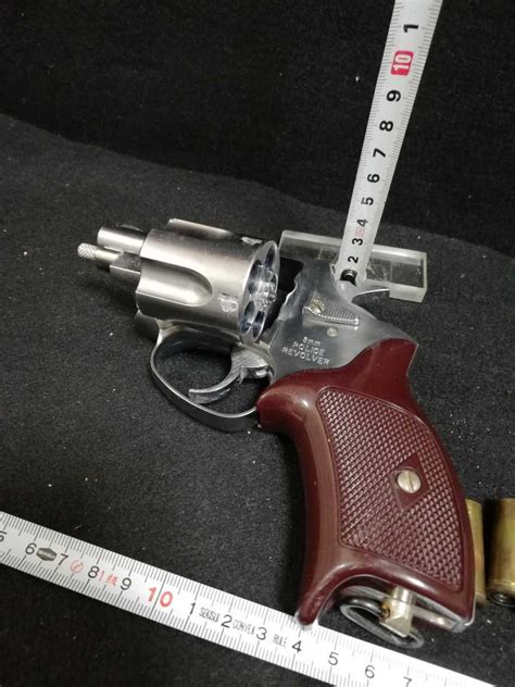 G322.MARUSHIN 8mm POLICE REVOLVER 2inch Black Heavy Weight ポリスリボルバー ガス ...
